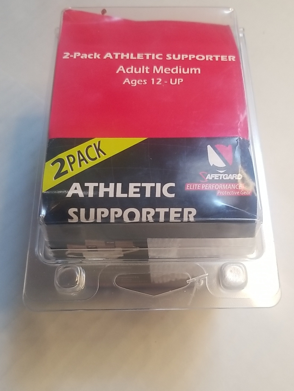 Athletic Supporter 2-Pack - Pink - Adult Medium